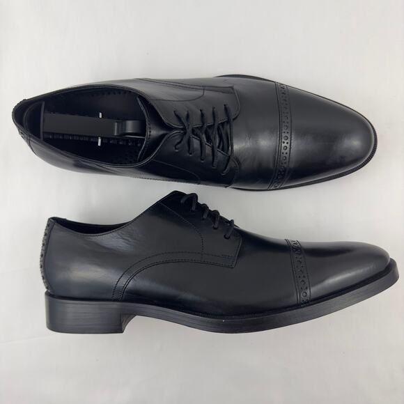 NWOB Cole Haan Preston Grand‎ Cap black leather Oxford M-9 - Picture 4 of 10